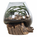 Dekoration \'Waterdrop\' - Puu/Lasi 
