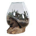 Dekoration \'Waterdrop\' - Puu/Lasi 