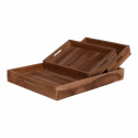 3-pack Bricka \'Faro\' - Teak/Luonnollinen