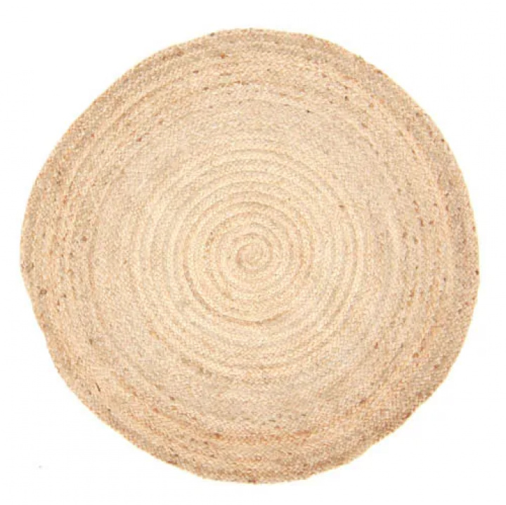 Pyöreä matto \'Flätan\' 120cm - Jute ryhmässä Sisustus / Matot / Kudotut matot @ Reforma (5056213202026)