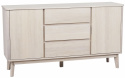 Sivupöytä \'Yumi\' 152x84cm - Valkopigmentoitu Tammi