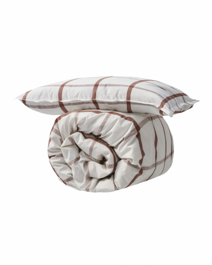 Pussilakana \'Astrid\' 200x135 - Punainen/Valkoinen ryhmässä Sisustus / Kankaat / Vuodevaatteet @ Reforma (561140806)