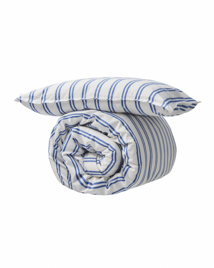 Pussilakana \'Liva\' 200x135 - Sininen/Valkoinen ryhmässä Sisustus / Kankaat / Vuodevaatteet @ Reforma (561141006)