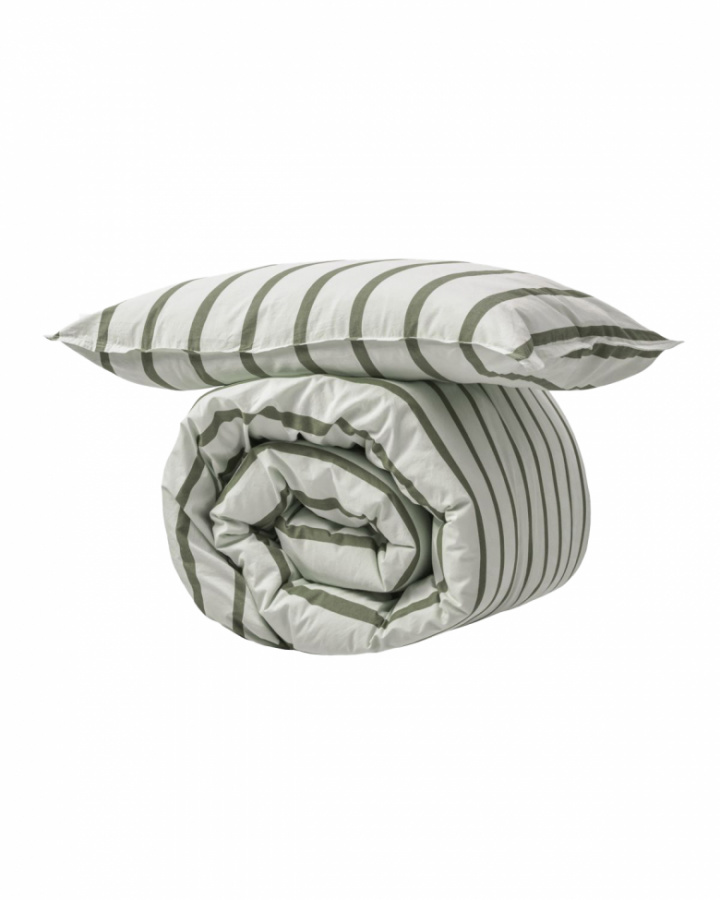 Pussilakana \'Wegga\' 210x150 - Vihreä/Valkoinen ryhmässä Sisustus / Kankaat / Vuodevaatteet @ Reforma (561141104)