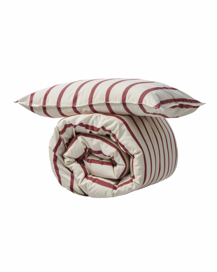 Pussilakana \'Wegga\' 200x135 - Punainen/Valkoinen ryhmässä Sisustus / Kankaat / Vuodevaatteet @ Reforma (561141206)