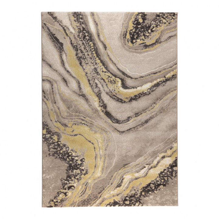 Matto \'Sol\' 200x290cm - Harmaa/keltainen ryhmässä Sisustus / Matot @ Reforma (6100048)