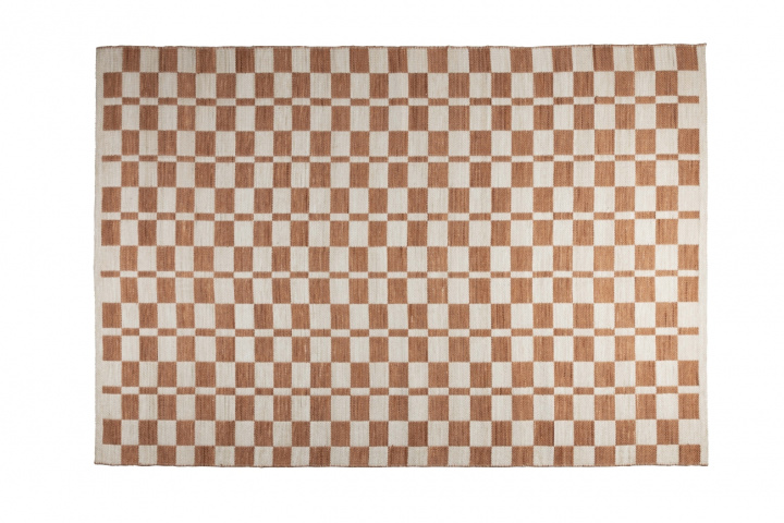 Matto \'Checker\' 160x230cm - Beige ryhmässä Sisustus / Matot @ Reforma (6100126)