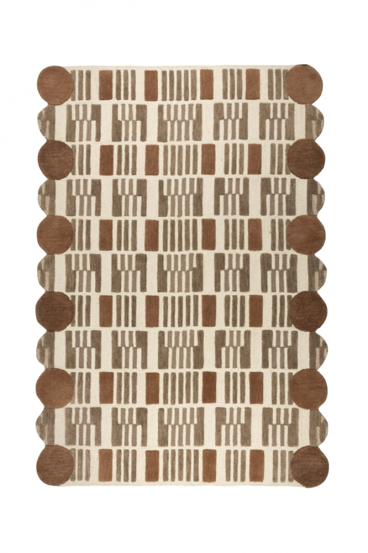 Matto \'Mundra\' 160x230 cm - Beige ryhmässä Sisustus / Matot / Villamatot @ Reforma (6100151)
