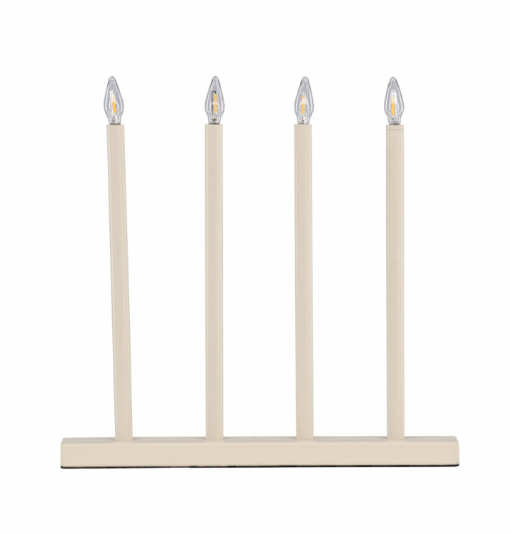 Adventtikynttelikkö \'Åre\' - Beige ryhmässä Valaistus / Valaisimet / Joulukoristevalot @ Reforma (61836-102)