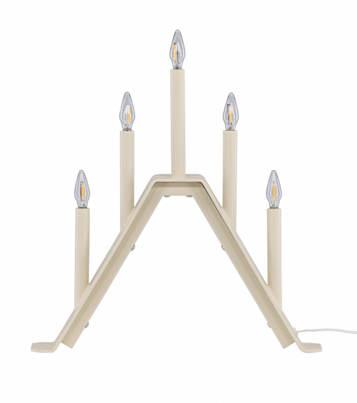 Adventtikynttelikkö \'Norrlund\' - Beige ryhmässä Valaistus / Valaisimet / Joulukoristevalot @ Reforma (61844-102)