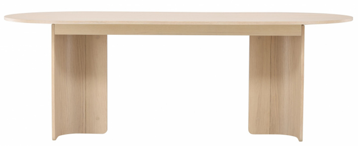 Ruokapöytä \'Tranemo\' Soikea 220x100x75cm - Valkoinen ryhmässä Huonekalut / Pöydät / Ruokapöytä @ Reforma (61953-130)