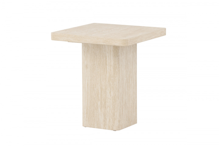 Sohvapöytä \'Qvart\' 50x50cm - Beige ryhmässä Huonekalut / Pöydät / Pöytä @ Reforma (62061-999)