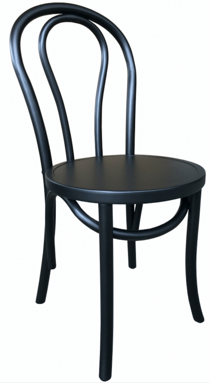 Tuoli \'Bistro\' - Puu/Musta ryhmässä Huonekalut / Istumakalusteet / Tuolit @ Reforma (64015-black)