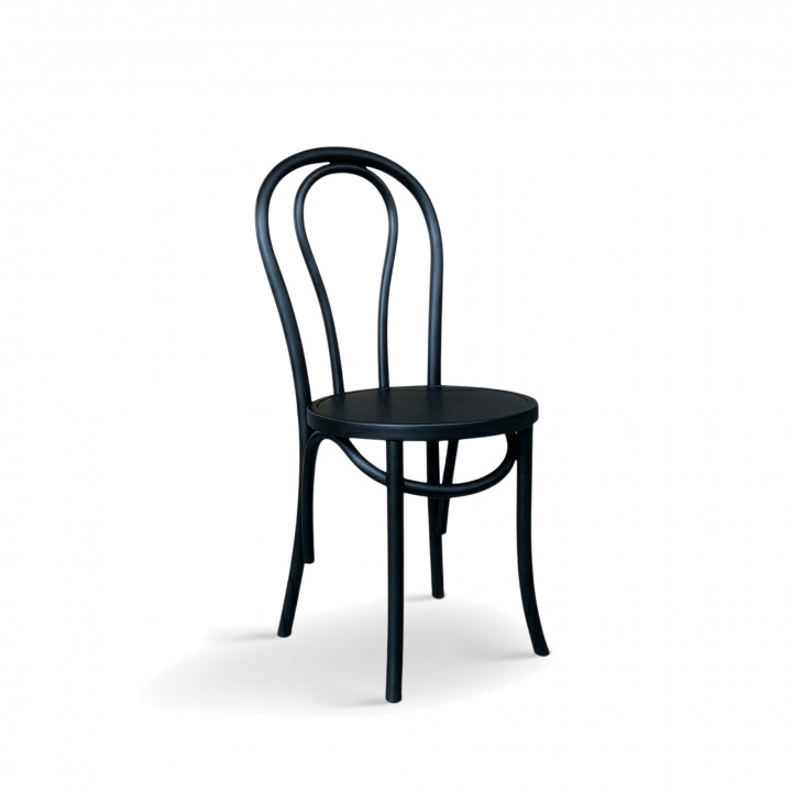 Tuoli \'Bistro\' - Puu/Musta ryhmässä Huonekalut / Istumakalusteet / Tuolit @ Reforma (64015-black)
