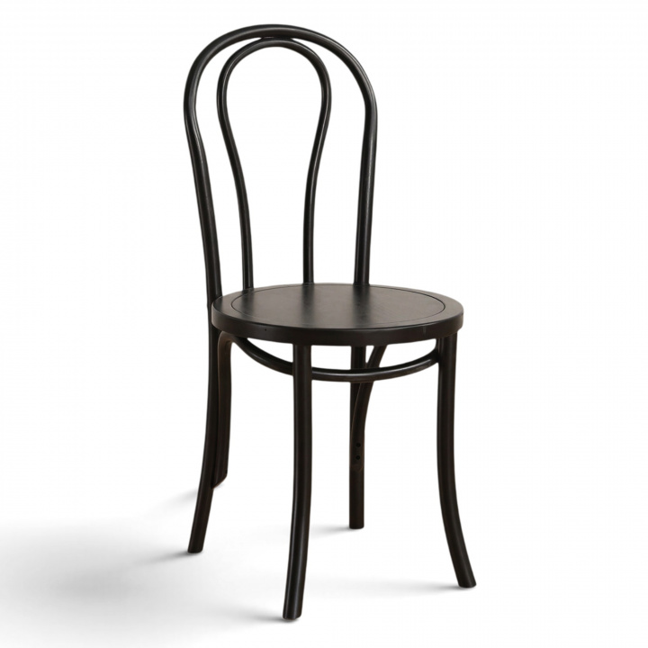 Tuoli \'Bistro\' - Puu/Musta ryhmässä Huonekalut / Istumakalusteet / Tuolit @ Reforma (64015-black)