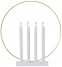Adventtikynttelikkö \'Glory\' - Valkoinen/Kulta