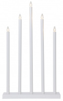 Adventtikynttelikkö \'Holy\' 5 Lamppua - Valkoinen