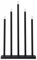 Adventtikynttelikkö \'Holy\' 5 Lamppua - Musta