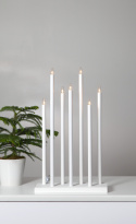 Adventtikynttelikkö \'Holy\' 7 Lamppua - Valkoinen