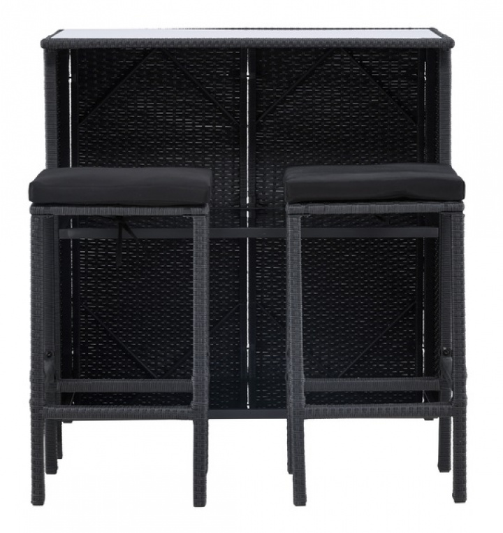 Baari \'Hovmanstorp\' - Musta ryhmässä Huonekalut / Pöydät / Ruokaryhmät @ Reforma (6941-100)