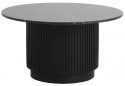 Soittopöytä \'Erie\' Pyöreä 75cm - Musta Marmori