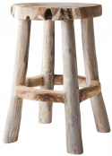 Pyöreä jakkara \'Arvid\' 38cm - Luonnonvärinen