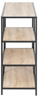 Kirjahylly \'Seaford\' 114x78cm - Hiekka/Musta