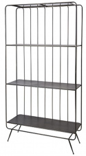 Kirjahylly \'Industrial\' 1 - Harmaa