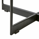 Soittopöytä \'Milan\' 90x50cm - Musta/lasia