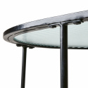 Soittopöytä \'Milan\' 90x50cm - Musta/lasia