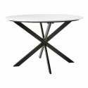 Ruokapöytä \'Milan\' pyöreä 120cm - Valkoinen/musta