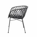Lounge-tuoli \'Kama\' - Musta/Rottinki