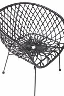 Lounge-tuoli \'Kama\' - Musta/Rottinki