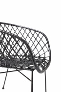 Lounge-tuoli \'Kama\' - Musta/Rottinki