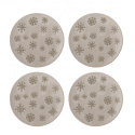 Jälkiruokalautanen \'Snowie\' 4 kpl Ø15,5 - Beige