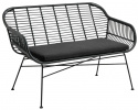 Puutarhansohva \'Evan\' - Musta