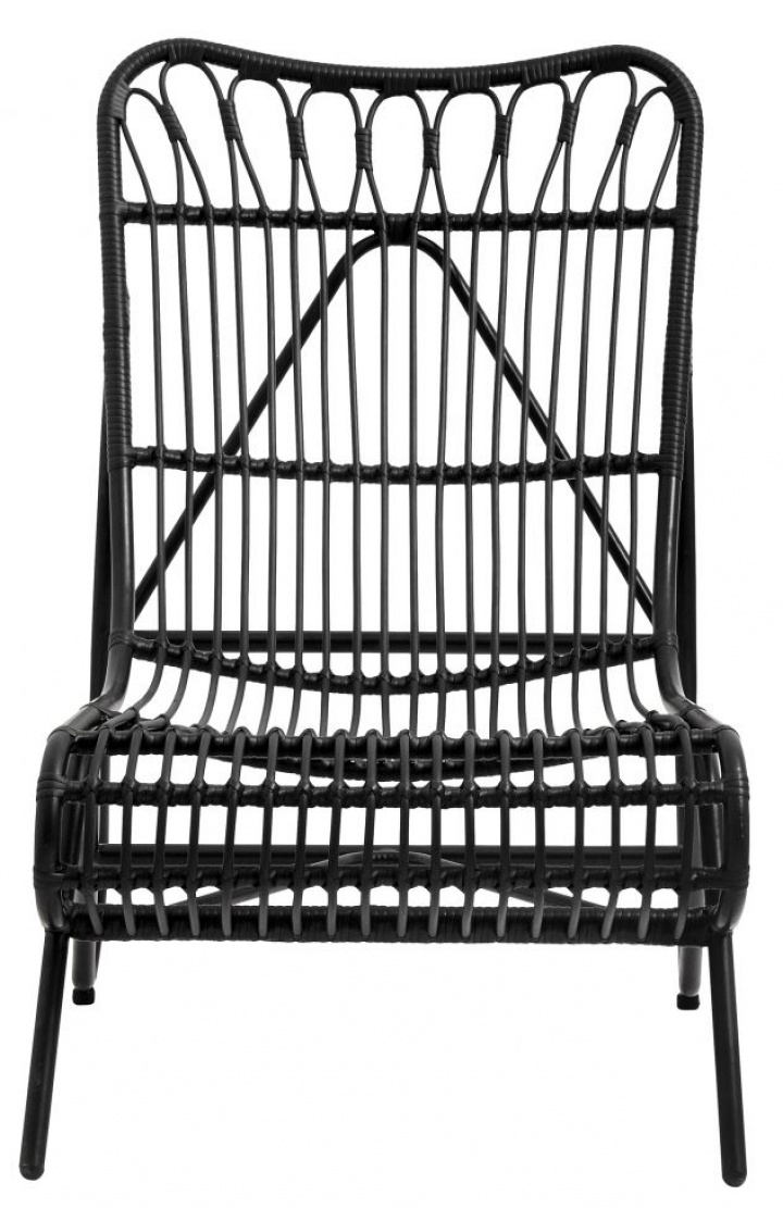 Puutarhatuoli \'Evan\' - Musta/Bambu ryhmässä Huonekalut / Ulkokalusteet / Ulkotuolit @ Reforma (8598)