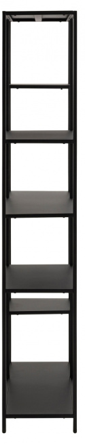 Kirjahylly \'Newcastle\' 165cm - Musta
