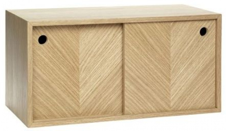 Hylly \'Herringbone\' - Luonnon ryhmässä Huonekalut / Hyllyt & säilytys / Seinähyllyt @ Reforma (880803F)