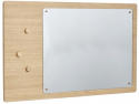Seinäpeili magneeteilla \'Split\' 80x50cm - Tammi