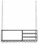 Hylly \'Loft\' - Musta