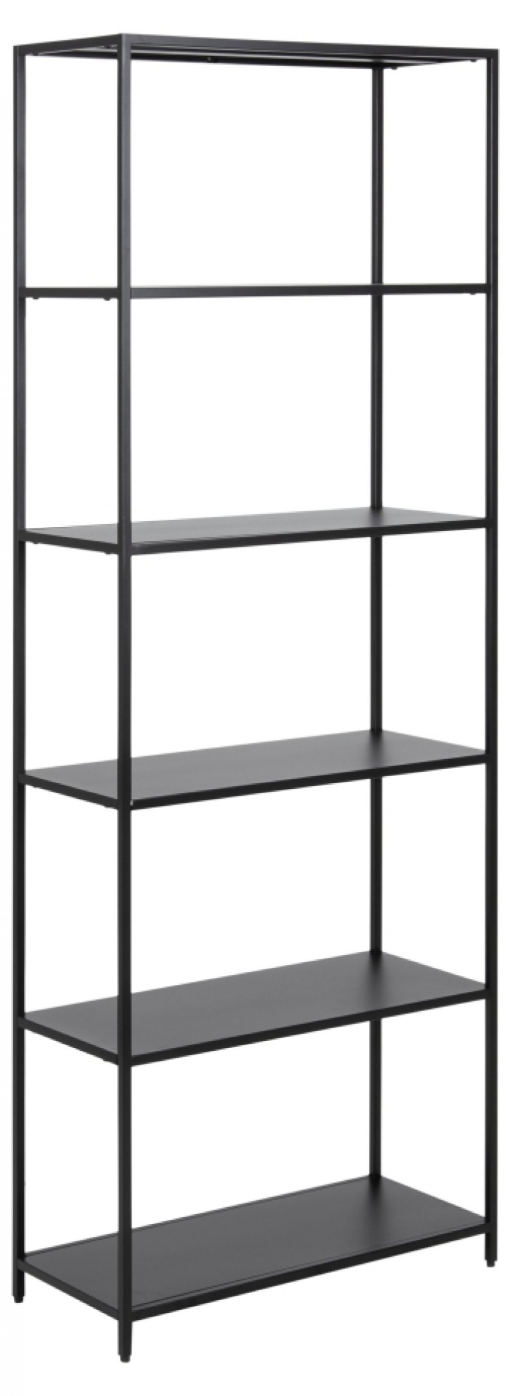 Kirjahylly \'Newcastle\' 185cm - Musta ryhmässä Huonekalut / Hyllyt & säilytys / Kirjahyllyt @ Reforma (90980)