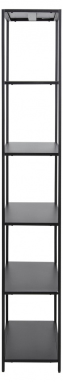 Kirjahylly \'Newcastle\' 185cm - Musta