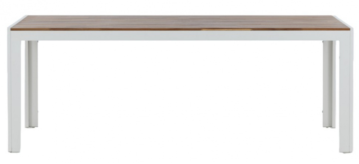 Ruokap&ouml;yt&auml; \'Birka\' 205x90 cm - Valkoinen ryhmässä Huonekalut / Ulkokalusteet / Puutarhapöydät @ Reforma (9554-069)