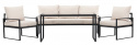 Lounge-setti \'Vico\' - Musta