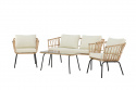 Lounge-setti \'Palamos\' - Luonnonväri