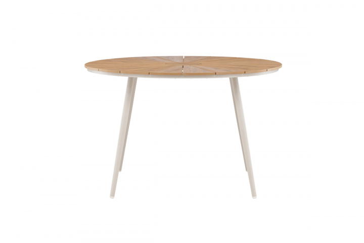 Ruokapöytä \'San Vito\' 120x74cm - Beige ryhmässä Huonekalut / Ulkokalusteet / Puutarhapöydät @ Reforma (9808-222)