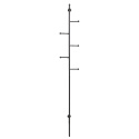 Vaateripustin \'Ljusdal\' 24cm - Musta