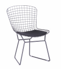 Tuoli \'Bertoia\' - Hopea/Harmaa