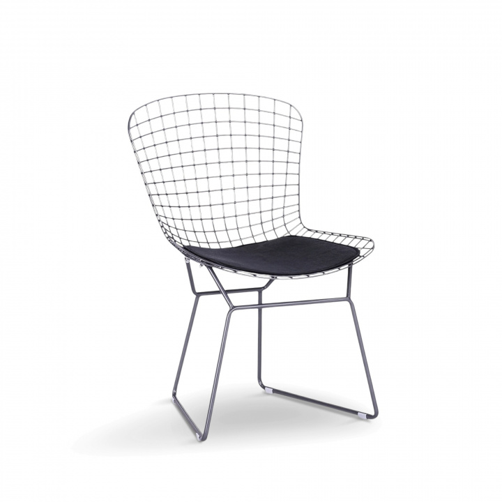 Tuoli \'Bertoia\' - Hopea/Harmaa ryhmässä Huonekalut / Istumakalusteet / Tuolit @ Reforma (BTY-18-P6-silver)